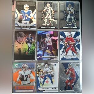🏈 Josh Allen National Football League NFL Sport Trading Cards, Lot of 9